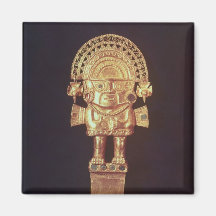 Tumi or ceremonial knife in  shape of Naylamp Magnet