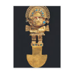Tumi or ceremonial knife in the shape of postcard