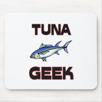 Tuna Geek mousepads by AnimalShirts Tuna Geek mousepads