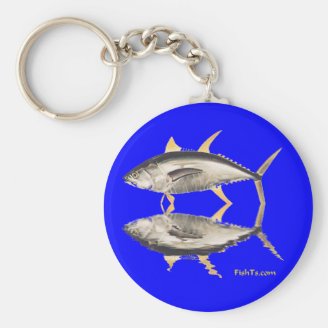 Tuna Reflections Keychain by FishTs.com