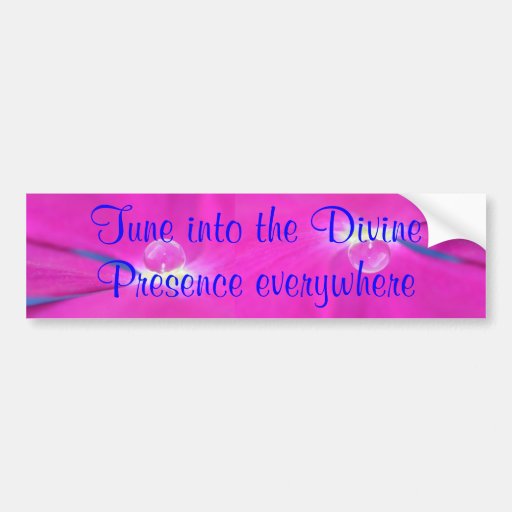 Tune into bumper sticker