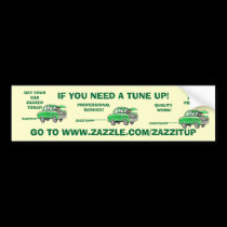 TUNE UP! Bumper Sticker bumper stickers