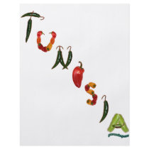 Tunisia Chili Peppers Personalized Flyer