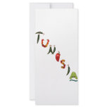 Tunisia Chili Peppers Rack Card Template