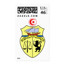 Tunisia coat of arms postage