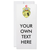 Tunisia Coat of Arms Full Color Rack Card