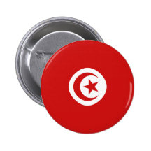 Tunisia Fisheye Flag Button