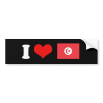 Tunisia Flag bumper stickers by flagshirts Tunisia Flag bumper stickers