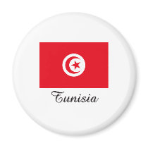 Tunisia Flag Design magnets