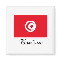 Tunisia Flag Design magnets