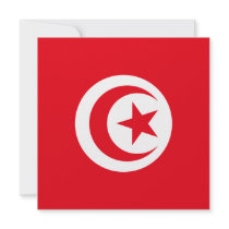 Tunisia Flag Invitation