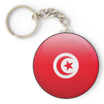 Tunisia Flag Key Chains