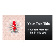 Tunisia Flag Map 2.0 Photo Card