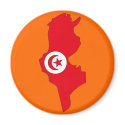 Tunisia flag map magnets by FlagStore Tunisia flag map magnets