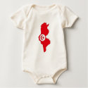 Tunisia flag map t-shirts by FlagStore Tunisia flag map t-shirts