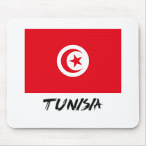 Tunisia Flag mousepads
