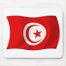 Tunisia Flag Mousepad