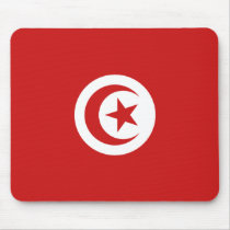 Tunisia Flag Mousepad