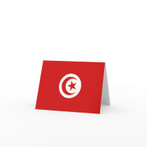 Tunisia Flag Notecard