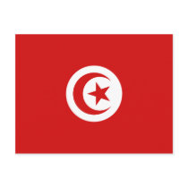 Tunisia Flag Postcard