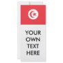 Tunisia Flag Custom Rack Card