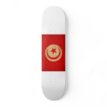 Tunisia Flag Skateboard