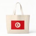 Tunisia Flag Tote Bag