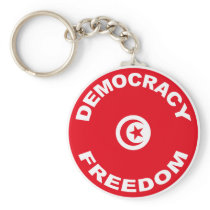 Tunisia Freedom Keychain
