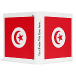 Tunisia High quality Flag 3 Ring Binder