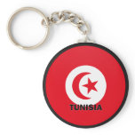 Tunisia Roundel quality Flag Keychain