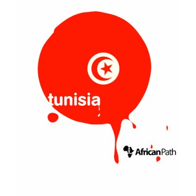 Tunisia themed tee t shirt by africanpath