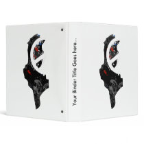 Tunisia Trendy Peace Sign with Tunisian map 3 Ring Binder