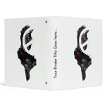 Tunisia Trendy Peace Sign with Tunisian map 3 Ring Binder