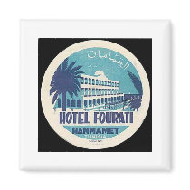 Tunisia Vintage Hotel Fourati Hammamet magnets