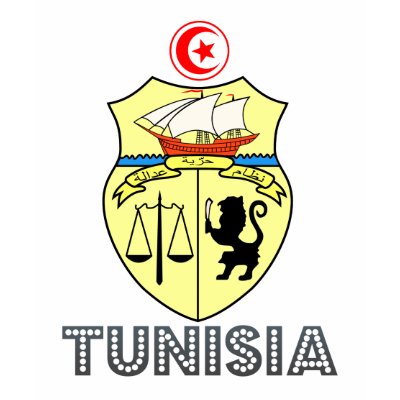 Tunisian Emblem T-shirts by FlagStore