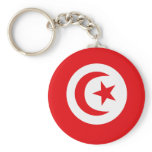 Tunisian Flag T-shirts and Gifts Keychain