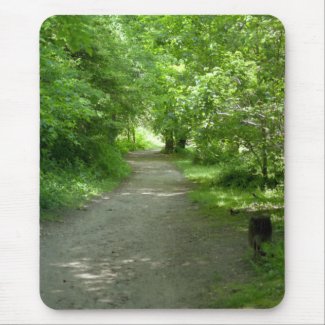 Tunnel of Leaves Mouse Pad mousepad
