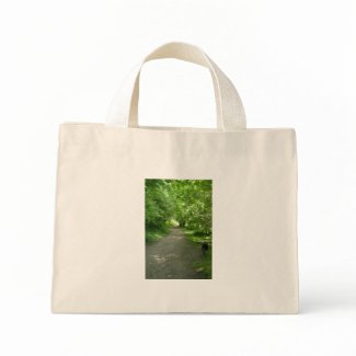 Tunnel of Leaves Tote Bag bag