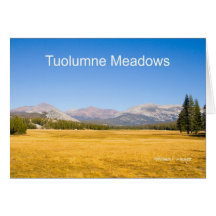 Tuolumne Meadows Yosemite California Products Greeting Cards