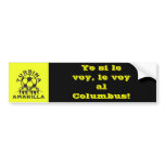 turbina, Yo si le voy, le voy al Columbus! Bumper Sticker