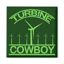 Turbine Cowboy Refrigerator Magnet