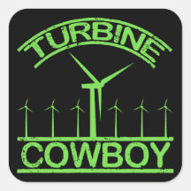 Turbine Cowboy Sticker