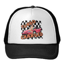 Turbo Charged T-shirts and Gifts For Him Trucker Hats