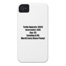 Turbo Upgrade Intercooler Gas Smoking a V8 Worth E Case-Mate iPhone 4 Case