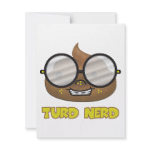 turd nerd custom invitation