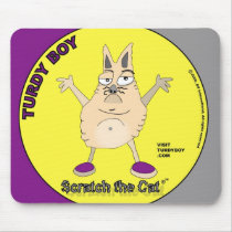 Turdyboy - Scratch the Cat mousepads by Turdyboy Turdyboy - Scratch the Cat mousepads