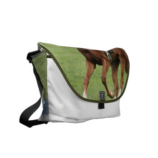 Turf Horse Race Messenger Bag