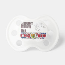 Turk and a Champion Baby Pacifier