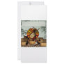 Turkey Acoustic Guitar Hay bale Thanksgiving Rack Card Design