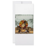 Turkey Acoustic Guitar Hay bale Thanksgiving Rack Card Design
